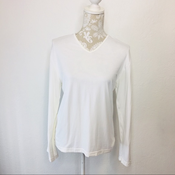 Nike Tops - NIKE Seamless Undershirt L/XL White LS Crew 1081